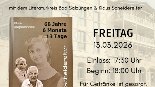 Lesung: 68 Jahre, 6 Monate, 13 Tage mit einer außergewöhnlichen Frau