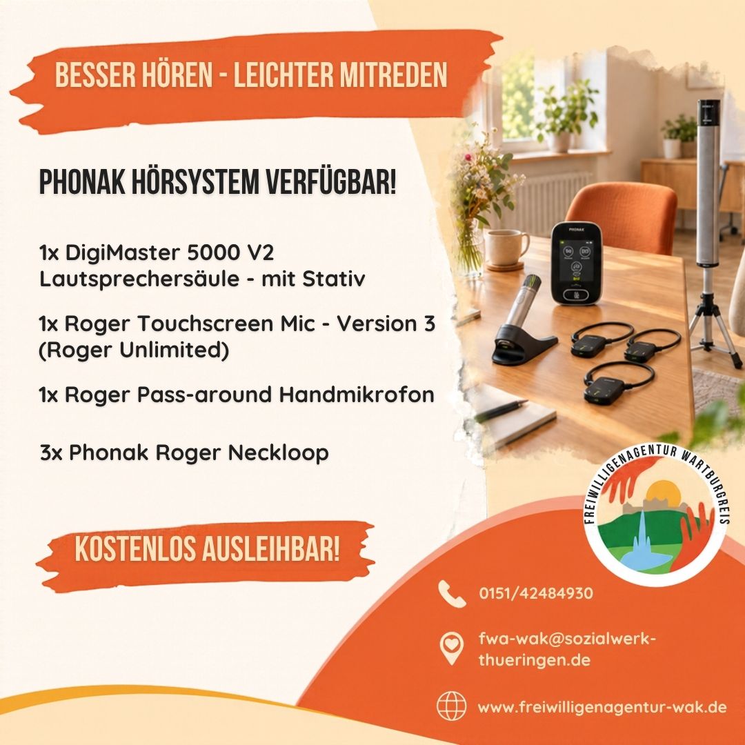 Besser hören, leichter mitreden: Phonak-Hörsystem kostenlos ausleihen