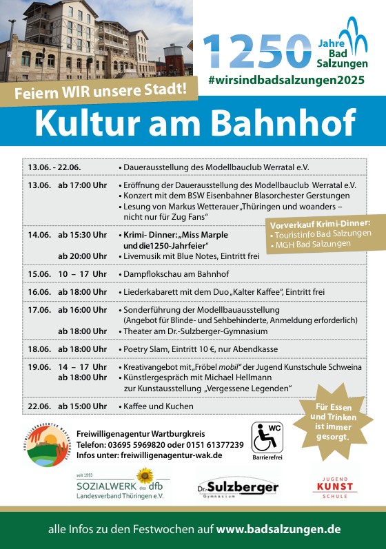 Kultur am Bahnhof zur 1250-Jahrfeier Bad Salzungen